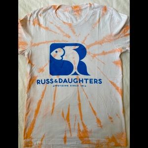 NYC Iconic deli Russ & Daughters Tie-dye T-shirt